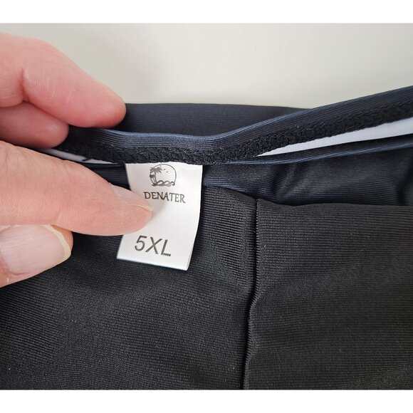 Womens Tankini Two Piece Swimsuit Plus Size 5XL Wave Pattern Comfortable Fit - Picture 10 of 10